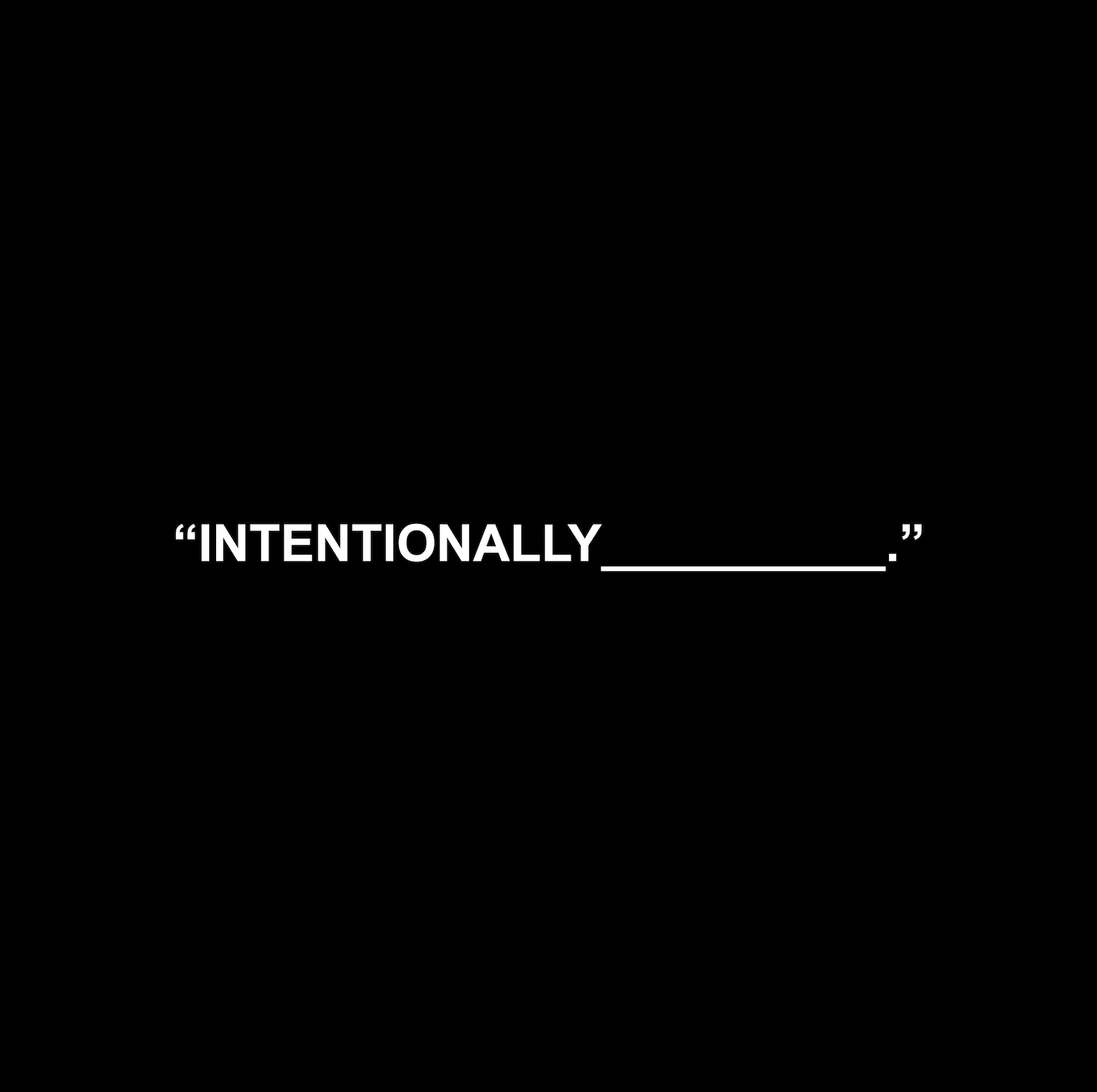 INTENTIONALLY BLANK logo